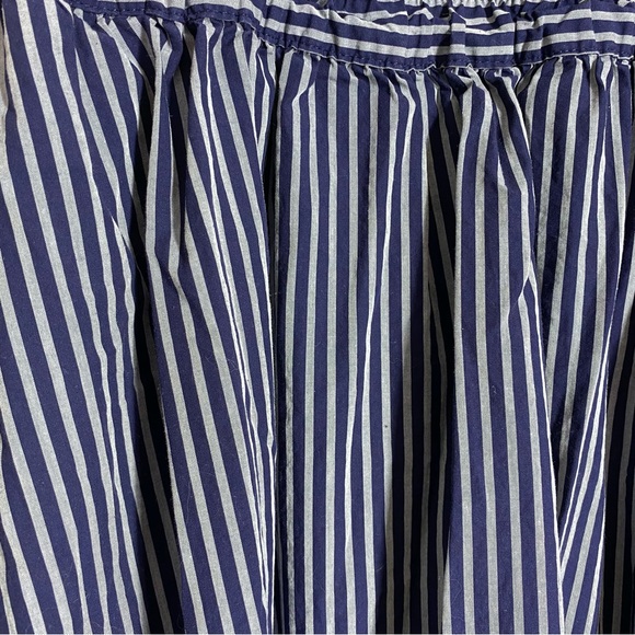 A New Day Blue Stripe A Line Skirt - Picture 3 of 5
